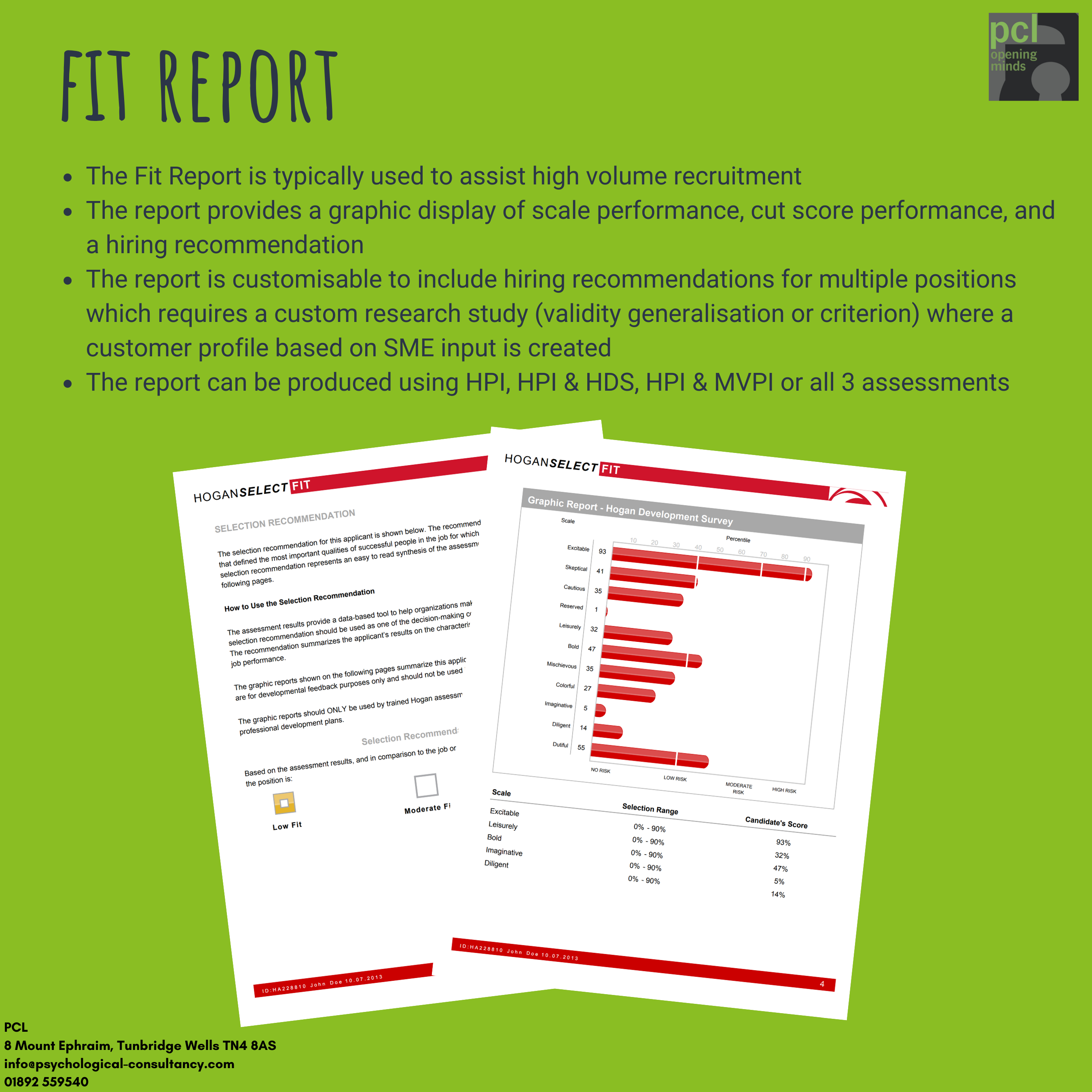 The Fit Report Hogan Sample