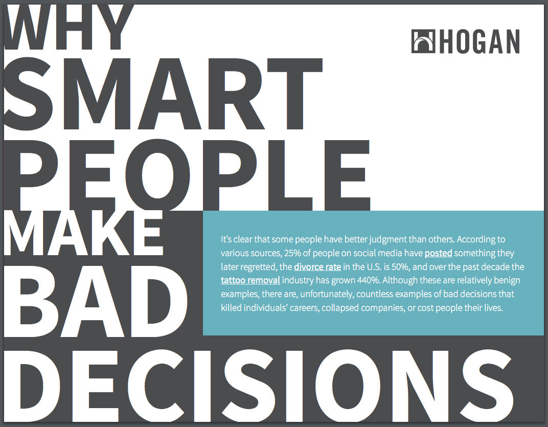 Blunder: Why Smart People Make Bad Decisions