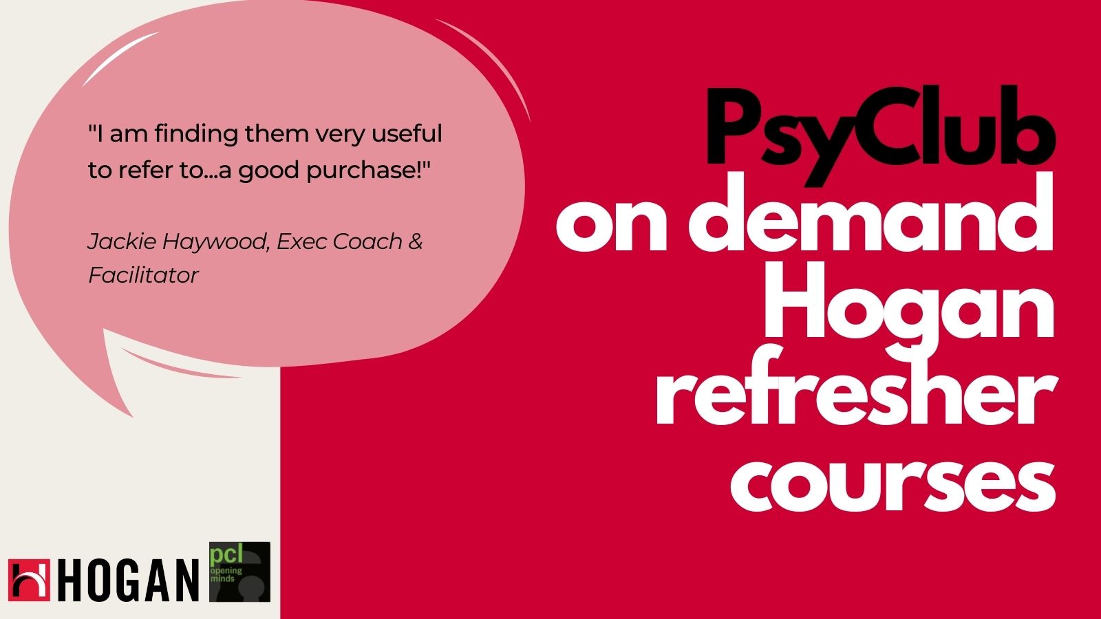 Testimonial Hogan and EQ refresher courses